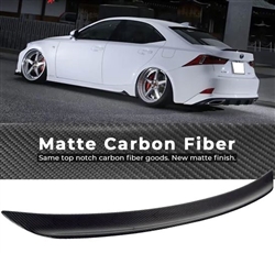 2014-2020 Lexus IS250 IS350 Sedan B Style Carbon Fiber Trunk Spoiler