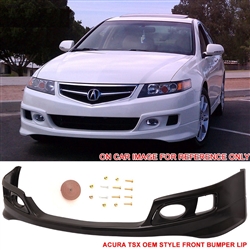 2006-2008 Acura TSX OEM Style Unpainted Front Bumper Lip PU