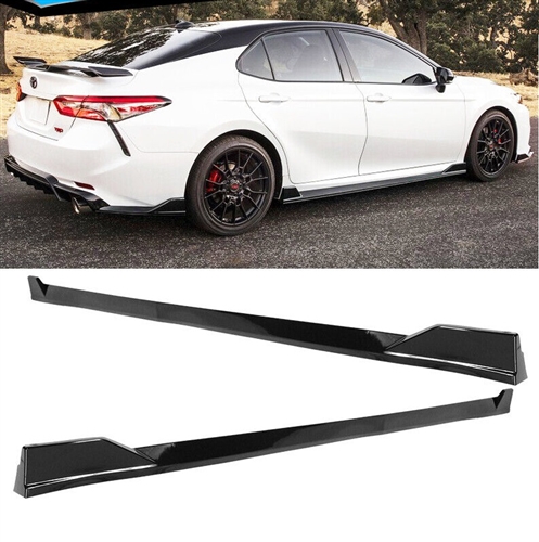 2018-2022 Toyota Camry TRD carbon fiber Style Side Skirts Rocker Panel ...